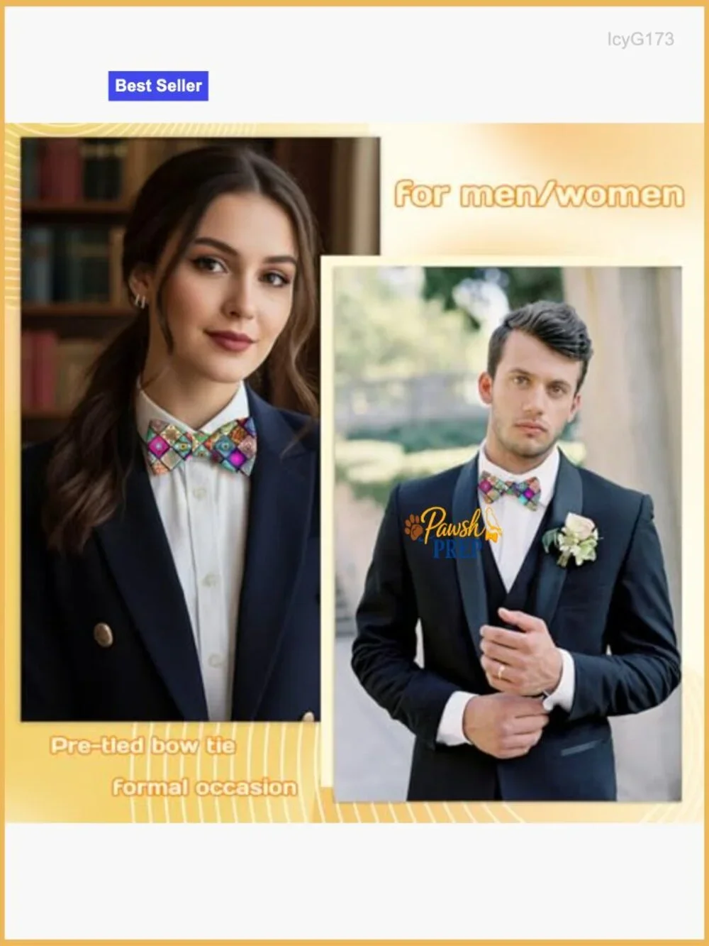Pre-Tied Adjustable Bow Tie Formal Wedding Party Tuxedo Accessory